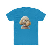 Standard Poodle #2 - Men's Fitted Cotton Crew Tee