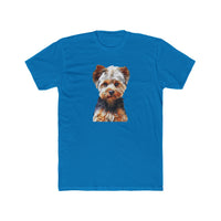 Yorkshire Terrier (Yorkie) 'Lupis' - Men's Fitted Cotton Crew Tee