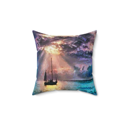 Greek Islands 'Aegean Enchantment' Spun Polyester Throw Pillow