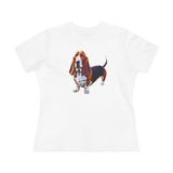 Basset Hound  --  Women's Relaxed Fit Cotton Tee