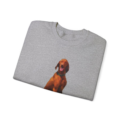 Hungarian Vizsla 'Waiting for the Bride' Unisex 50/50 Crewneck Sweatshirt