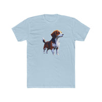 Drever Puppy - Men's Fitted Cotton Crew Tee