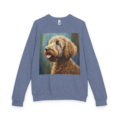 Labradoodle Unisex French Terry Raglan Crewneck