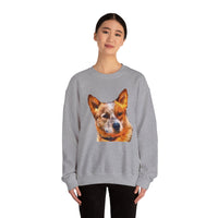 Red Heeler - Australian Cattle Dog - Unisex 50/50 Crewneck Sweatshirt