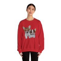 Welsh Corgi 'Cousins' Unisex 50/50 Crewneck Sweatshirt DoggyLips™
