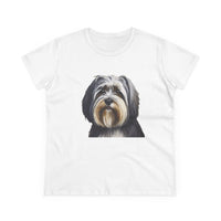 Tibetan Terrier Women's Midweight Cotton Tee