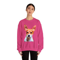 Rat Terrier Unisex 50/50 Crewneck Sweatshirt