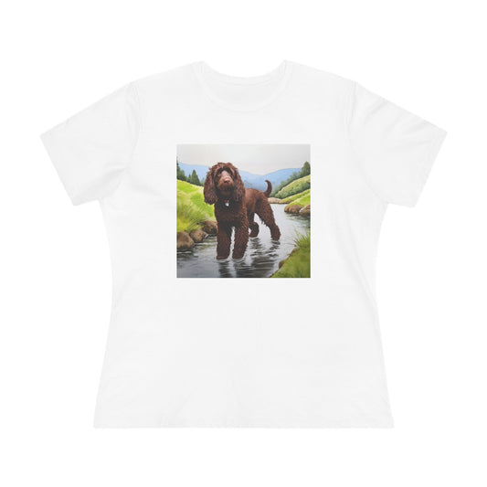 Irish Water Spaniel Women's Relaxed Fit Cotton Tee