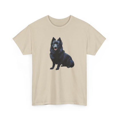 Schipperke Dog Graphic Unisex Heavy Cotton Tee - Ideal for Pet Lovers
