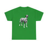 Harlequin Great Dane 'Zeus' Unisex Heavy Cotton Tee