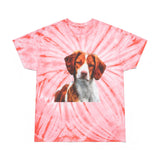 Brittany Spaniel 'Gunner' Unisex Tie-Dye Tee, Cyclone