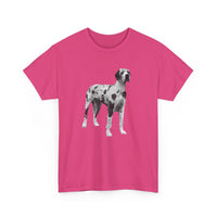 Harlequin Great Dane 'Zeus' Unisex Heavy Cotton Tee