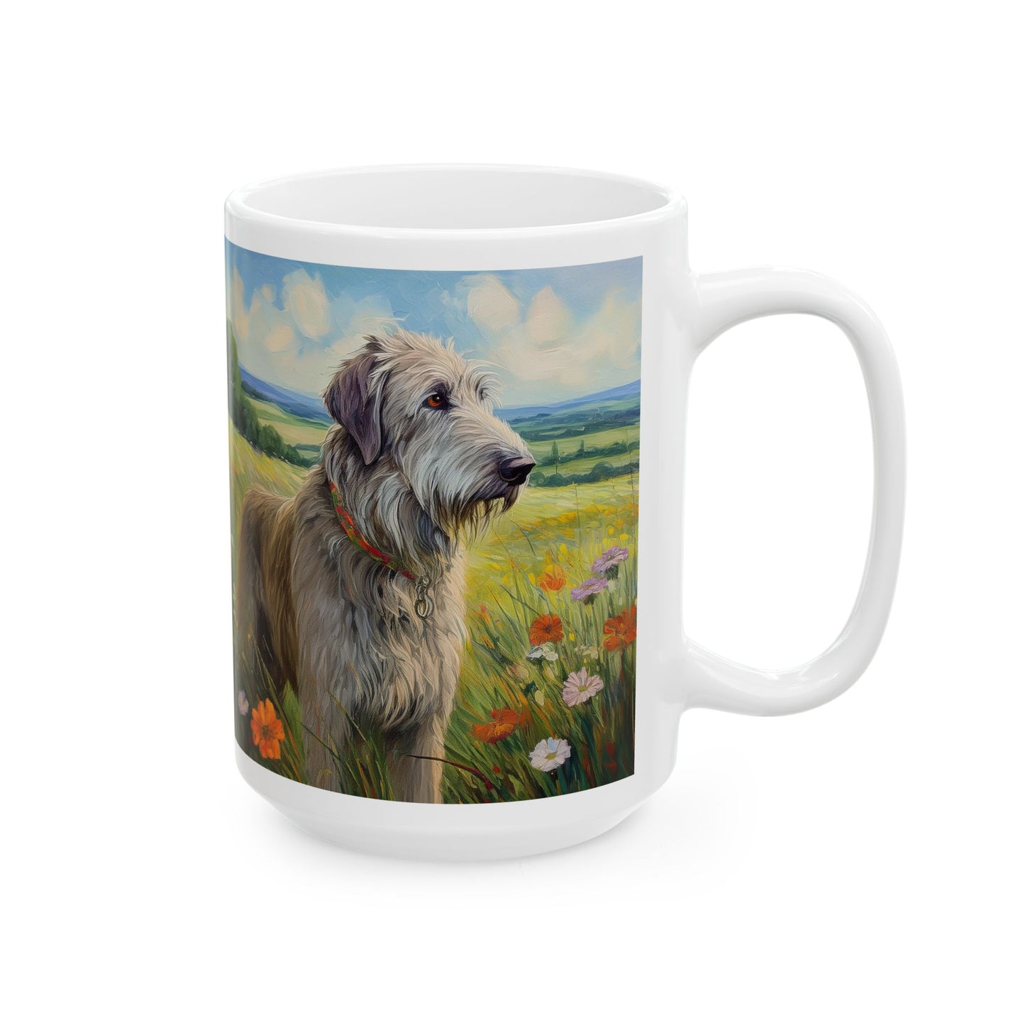 Irish Wolfhound Ceramic Mug - 2 Sizes