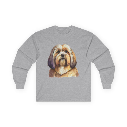 Lhasa Apso Unisex Cotton Long Sleeve Tee