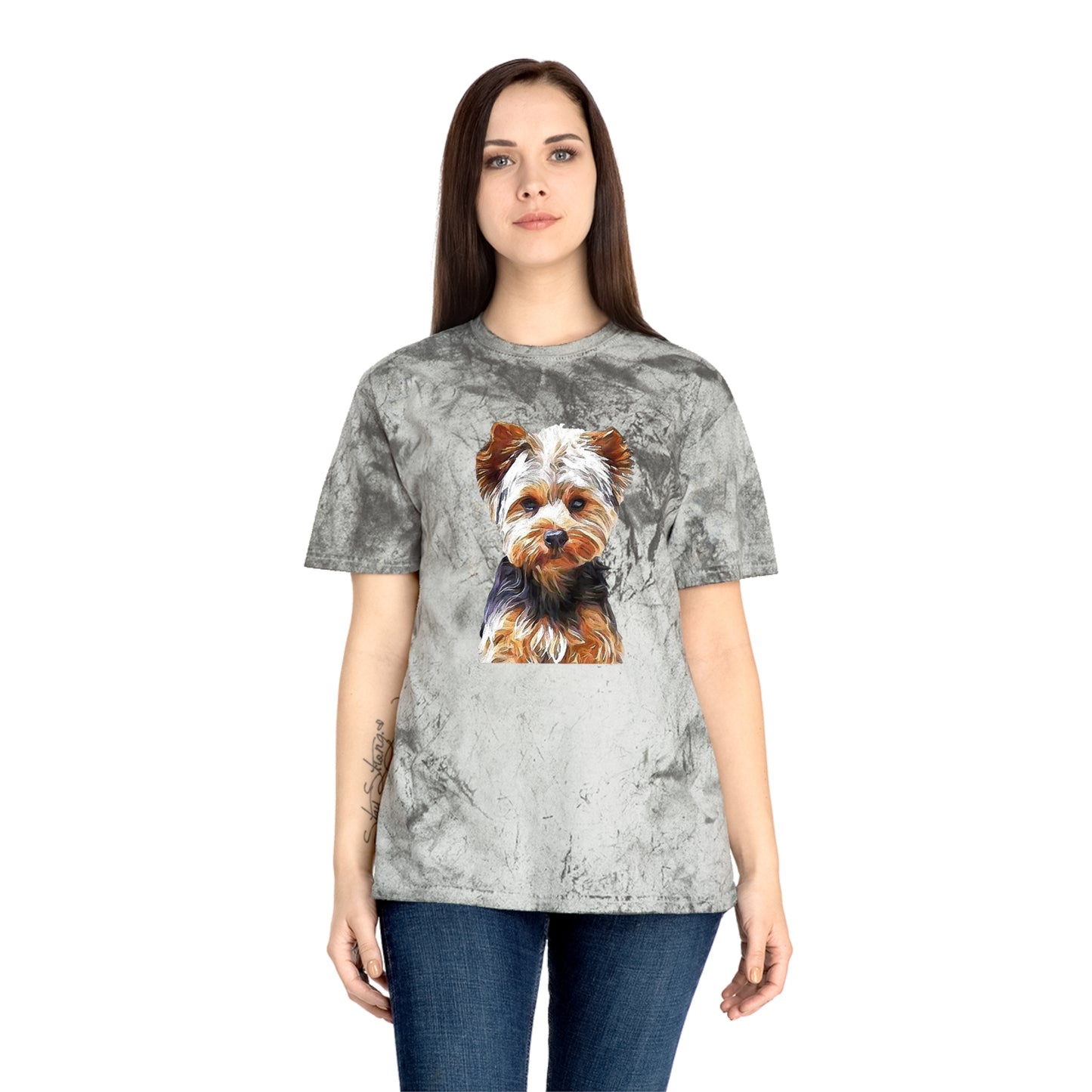 Yorkshire Terrier 'Lupis' Color Blast T-Shirt by DoggyLips™