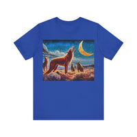 Coyotes in Moonlight Unisex Jersey Short Sleeve Tee