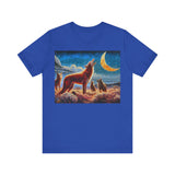 Coyotes in Moonlight Unisex Jersey Short Sleeve Tee