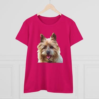 Cairn Terrier 'Toto' Women's Midweight Cotton Tee