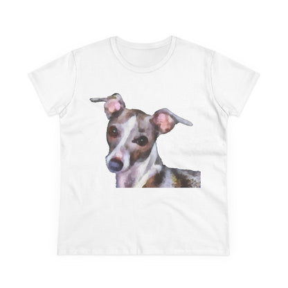 Italian Greyhound 'Lilly' Women's Midweight Cotton Tee