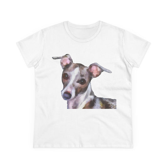 Italian Greyhound 'Lilly' Women's Midweight Cotton Tee