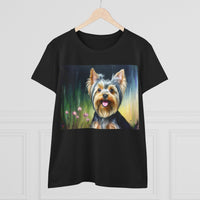 Yorkie #3 Women's Midweight Cotton Tee