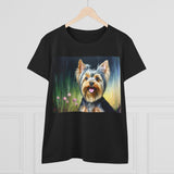 Yorkie #3 Women's Midweight Cotton Tee