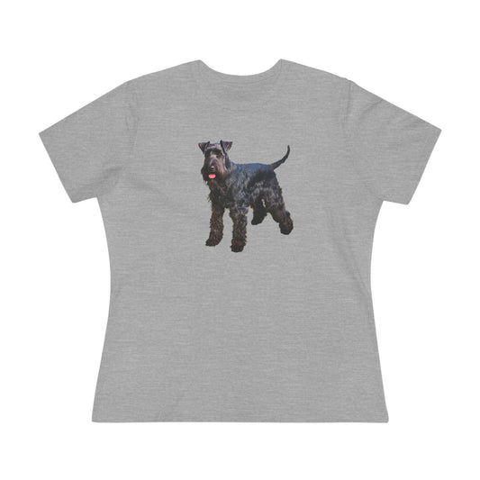 Kerry Blue Terrier Women's Relaxed Fit Cotton Tee