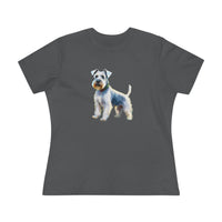 White Schnauzer Women's Relaxed Fit Cotton Tee