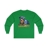 Rottweiler 'Lina' Unisex Cotton Long Sleeve Tee