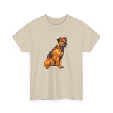 Border Terrier 'Andrew' Unisex Heavy Cotton Tee