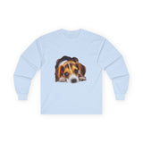 Beagle 'Daisy Mae' Unisex Cotton Long Sleeve Tee