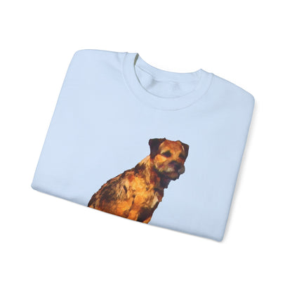Border Terrier 'Andrew' Unisex 50/50 Crewneck Sweatshirt
