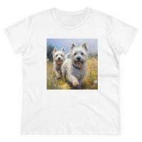 Cairn Terriers  -  Women's Midweight Cotton Tee