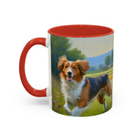 Nederlandse Kooikerhondje - Ceramic Accent Coffee Mug - 2 Sizes