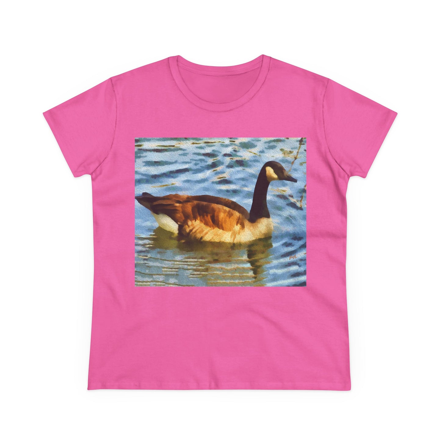 Canadian Geese Women's Midweight Cotton Tee