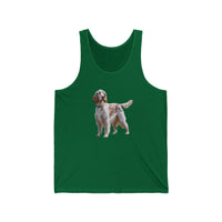 English Setter #4 - Unisex Cotton Jersey Tank