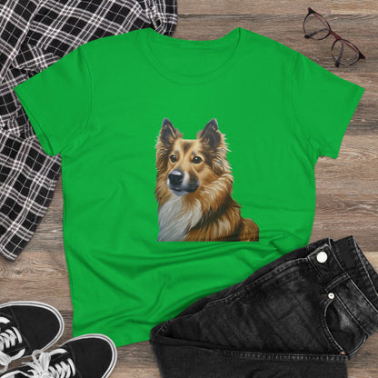 Icelandic Sheepdog Women's Midweight Cotton Tee