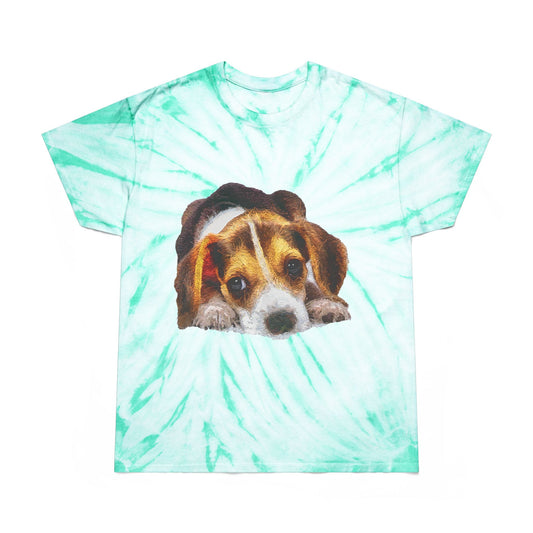 Beagle 'Daisy Mae' Unisex Cotton Tie-Dye Tee, Cyclone