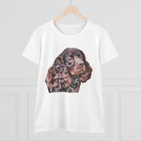 American Water Spaniel Women's Midweight Cotton Tee