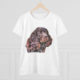 American Water Spaniel Women's Midweight Cotton Tee