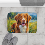 Nova Scotia Duck Tolling Retriever 'Dixie' Bathroom Rug Mat