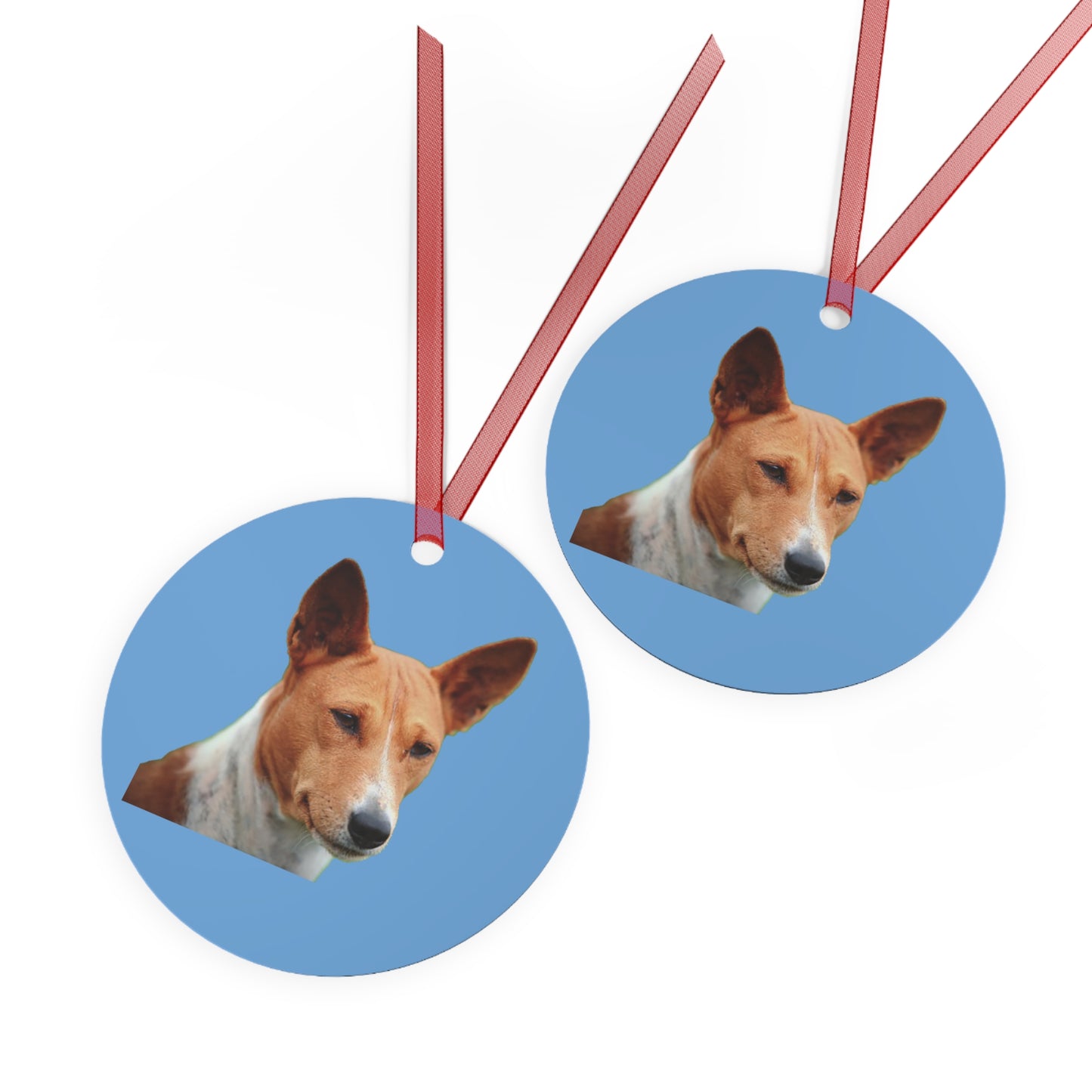 Basenji Metal Ornaments