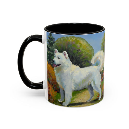 Japanese Spitz Ceramic Accent Mug - 2 Sizes