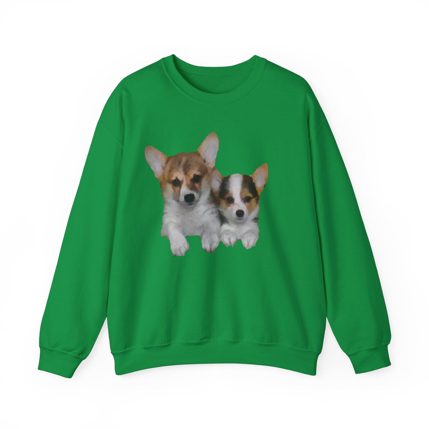 Exquisite Welsh Corgi 'Cousins' Unisex 50/50 Crewneck Sweatshirt by DoggyLips™