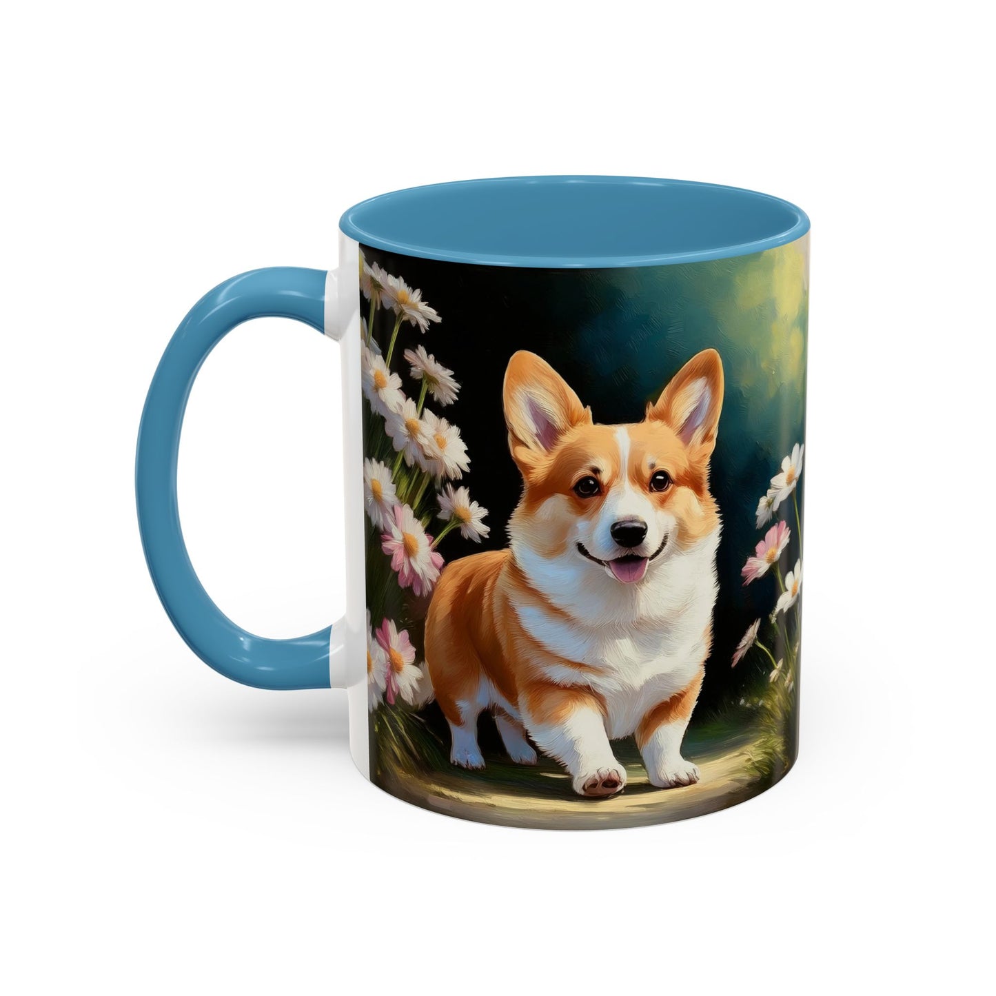 Welsh Corgi Puppy - Accent Coffee Mug