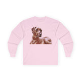 Rhodesian Ridgeback 'Thor' Unisex Cotton Long Sleeve Tee