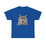 Great Horned Owl  'Hooty' Unisex Heavy Cotton Tee