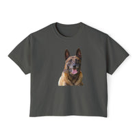 Belgian Malinois Women's Oversized Boxy Tee - Embrace Your Style