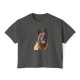 Belgian Malinois Women's Oversized Boxy Tee - Embrace Your Style