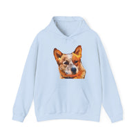 Whimsical Red Heeler - Australian Cattle Dog Unisex 50/50 Hoodie